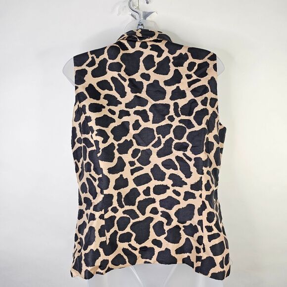 Silkland Animal Print Sleeveless Blouse - Picture 3 of 6